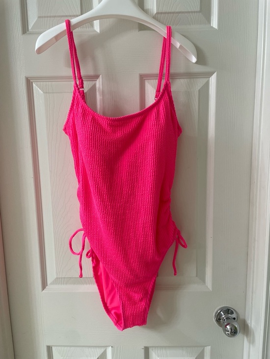 Hurley Other - Hurley Hot Pink Ribbed One-Piece Swimsuit